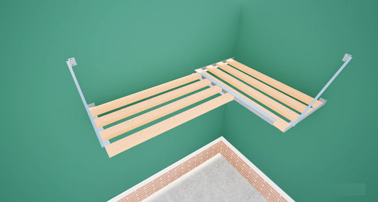 Medium Corner Garage Storage Shelf | 27-inch depth