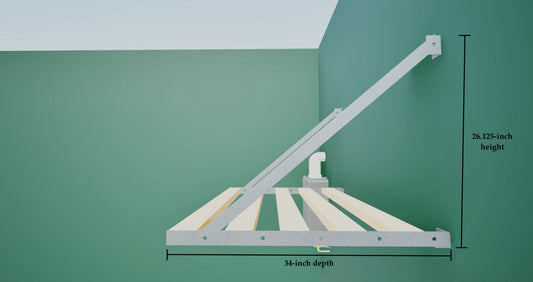 Top Tier Large Garage Storage Shelf Dimensions for Depth and Height