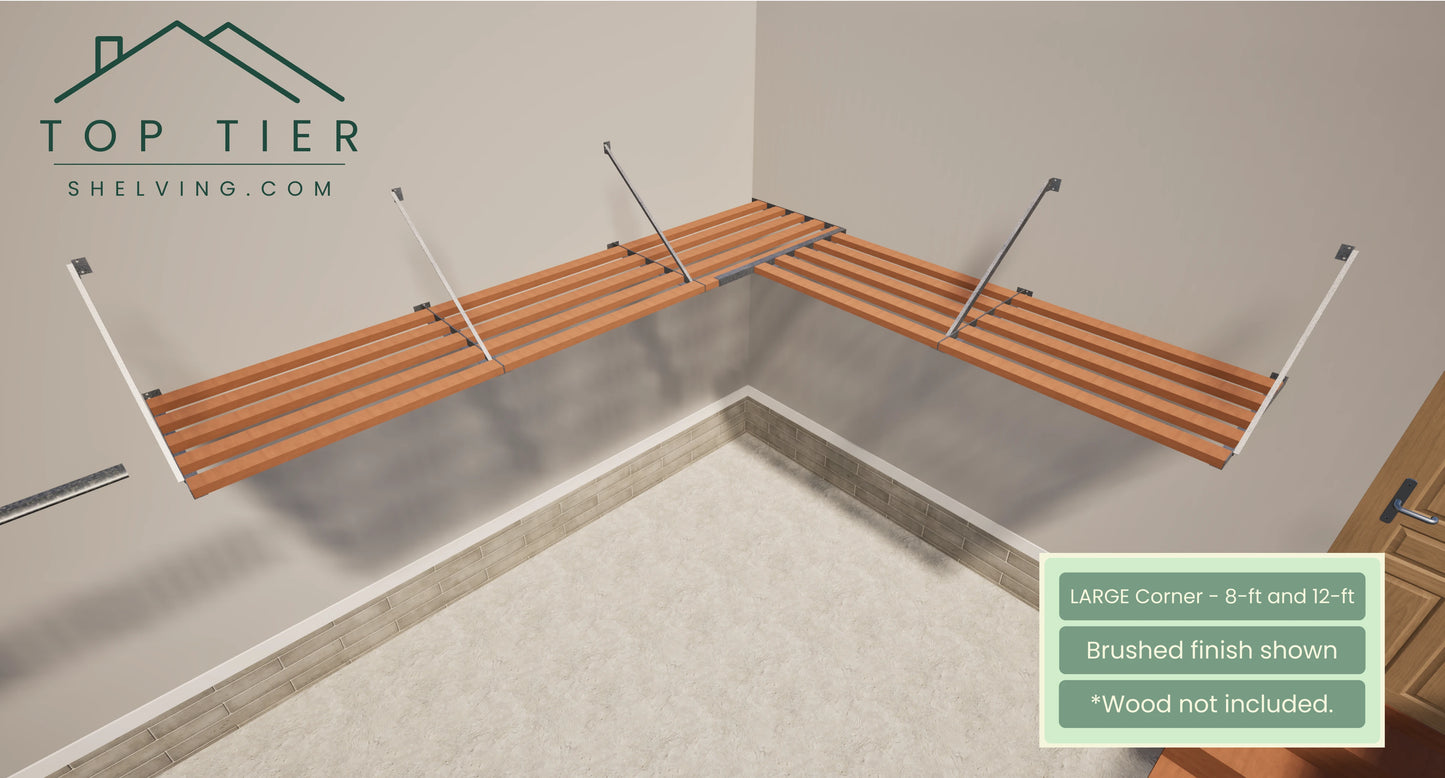 Top Tier Shelving Company garage storage Large 12 feet and 8 feet