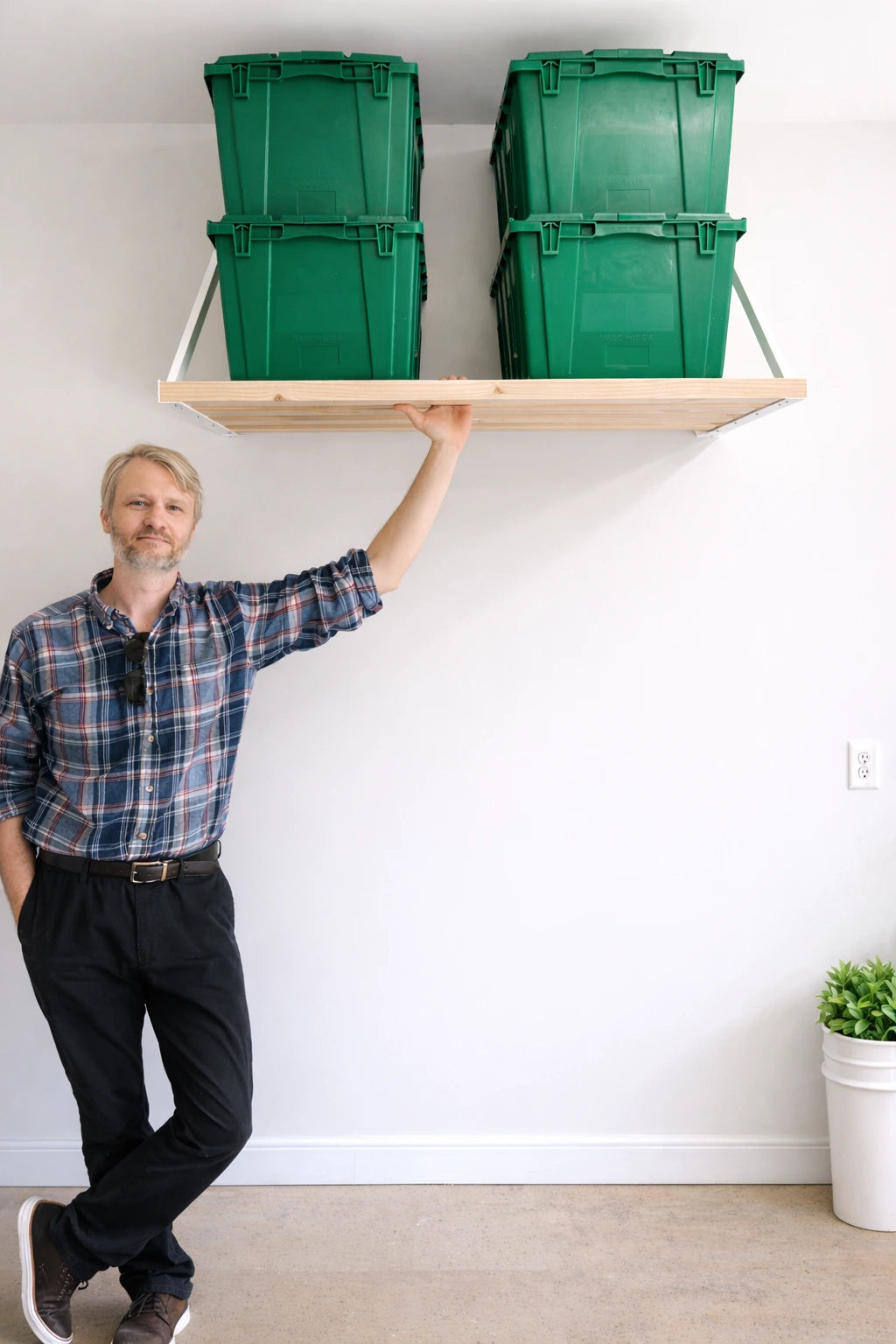 Owner of Top Tier Shelving Company Doc in the Plaid Shirt Doctor