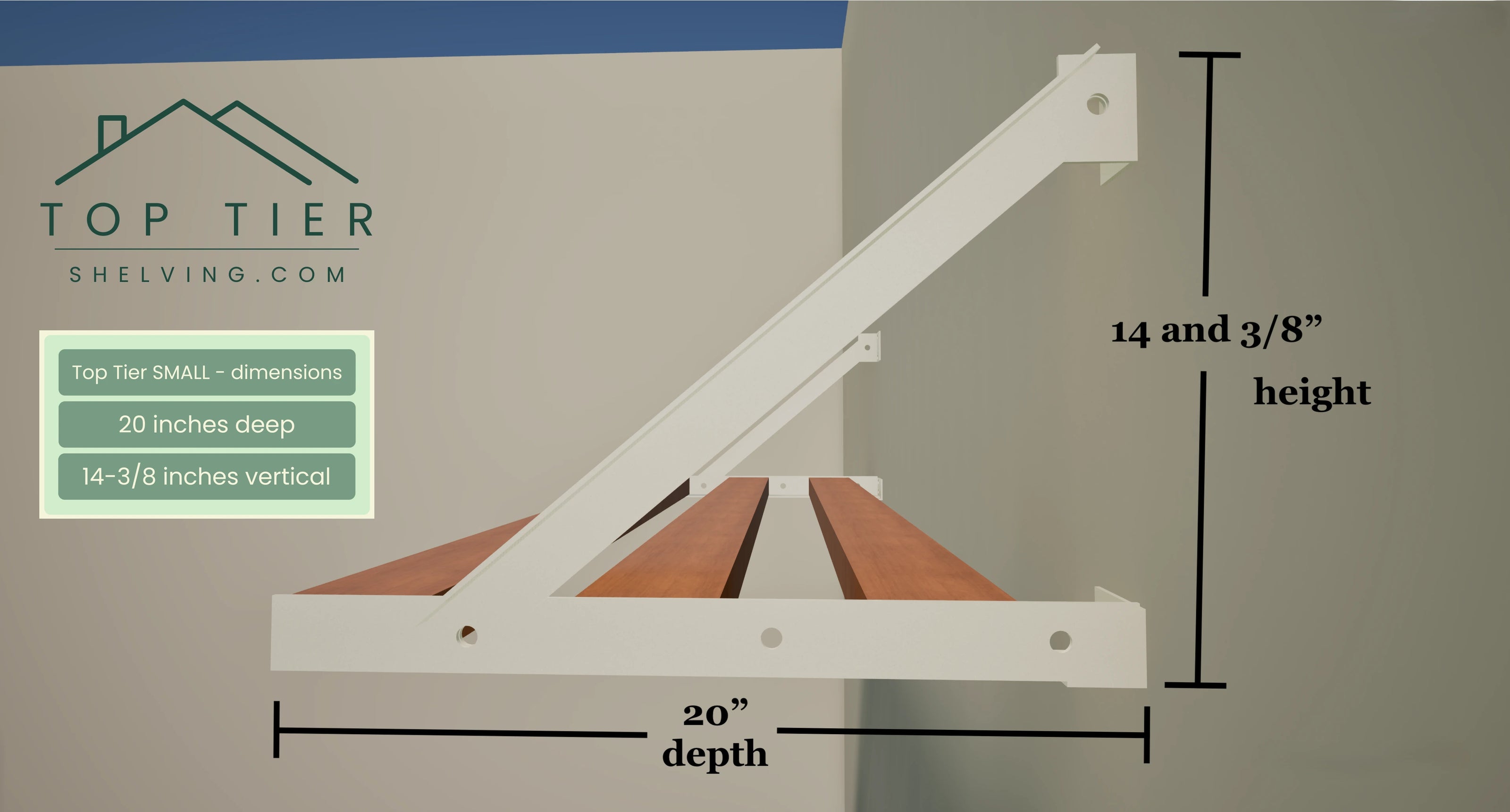 Top Tier Shelving Small garage storage shelf dimensions