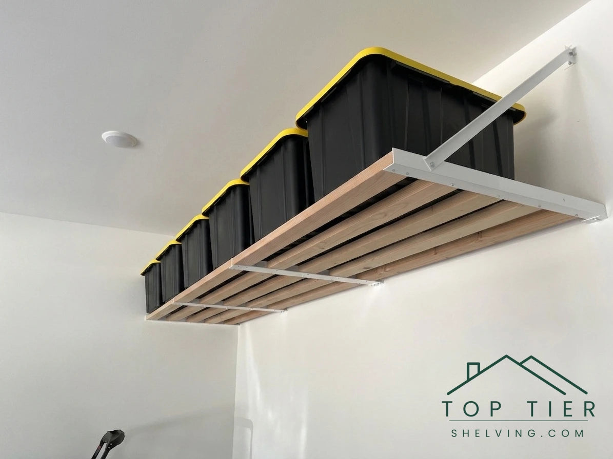 Top Tier Shelving garage shelving installation in Garner NC home garage