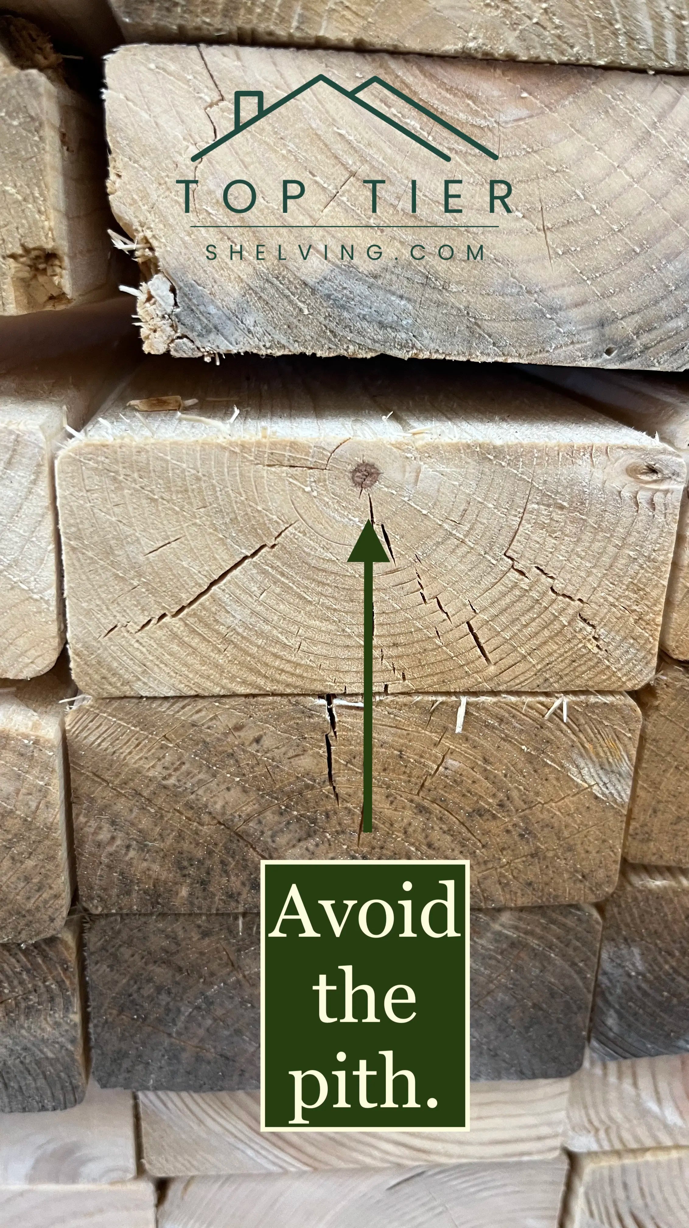 lumber pith should be avoided for top tier shelving garage storage heavy-duty DIY kits