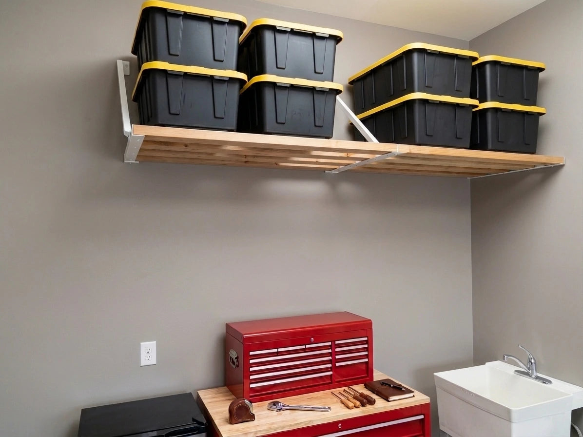top tier shelving installed by twi cabinets in Wilmington Myrtle Beach coastal Carolina